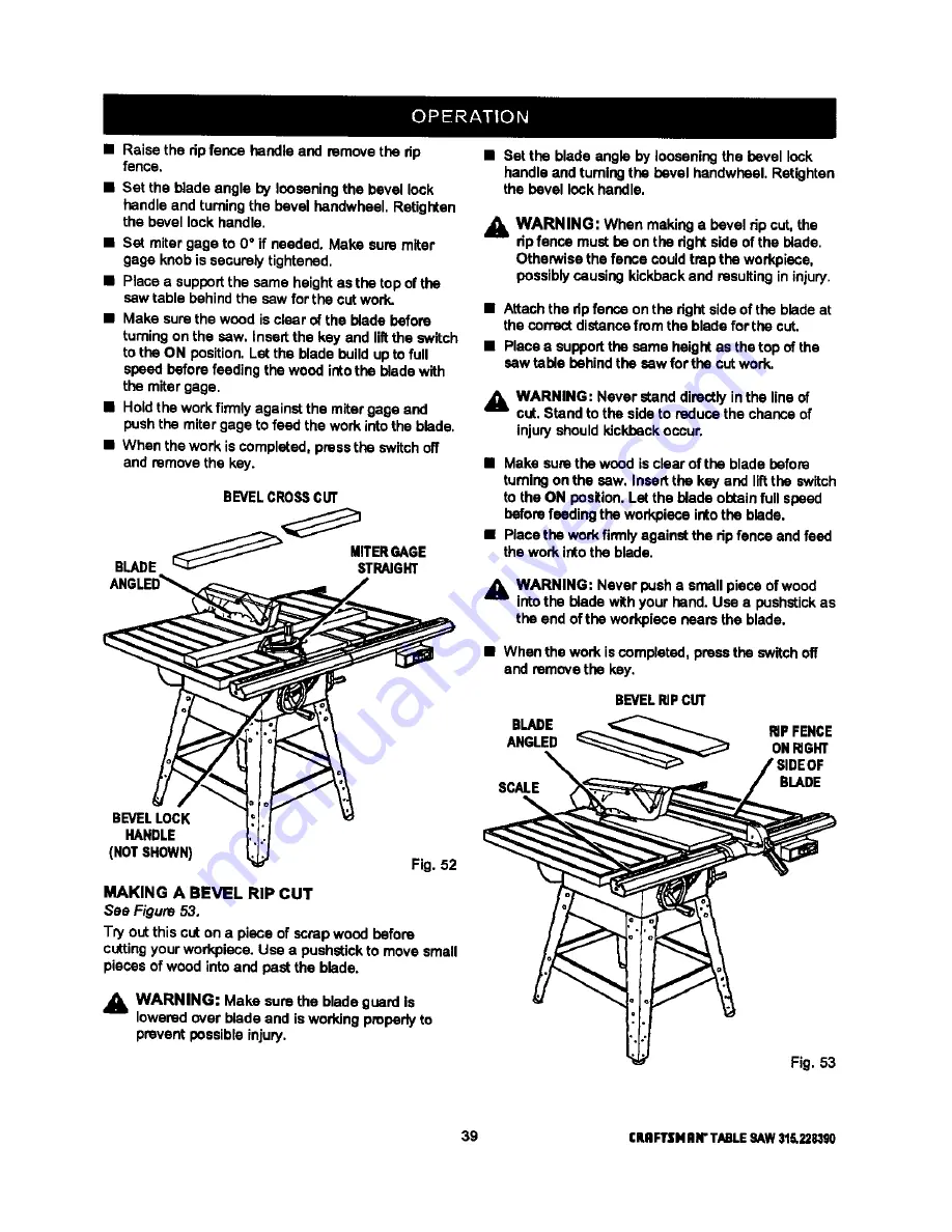 Craftsman 315.248200 Owner'S Manual Download Page 39