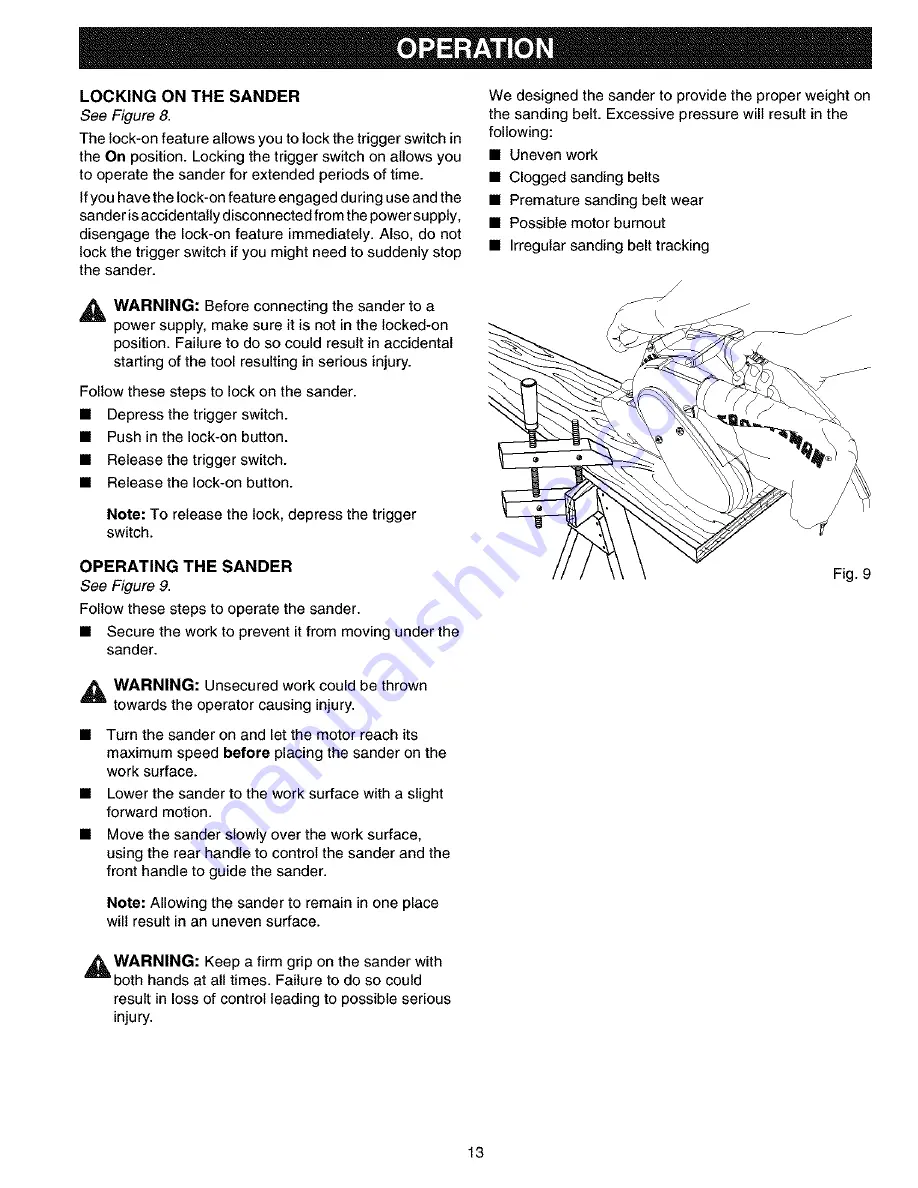 Craftsman 315.268190 Operator'S Manual Download Page 13