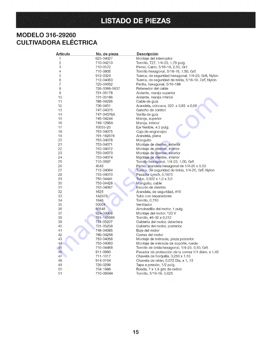 Craftsman 316.292600 Operator'S Manual Download Page 31