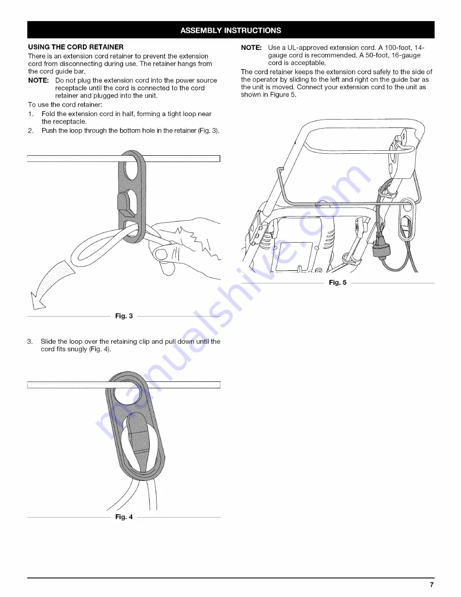 Craftsman 316.292630 Operator'S Manual Download Page 7