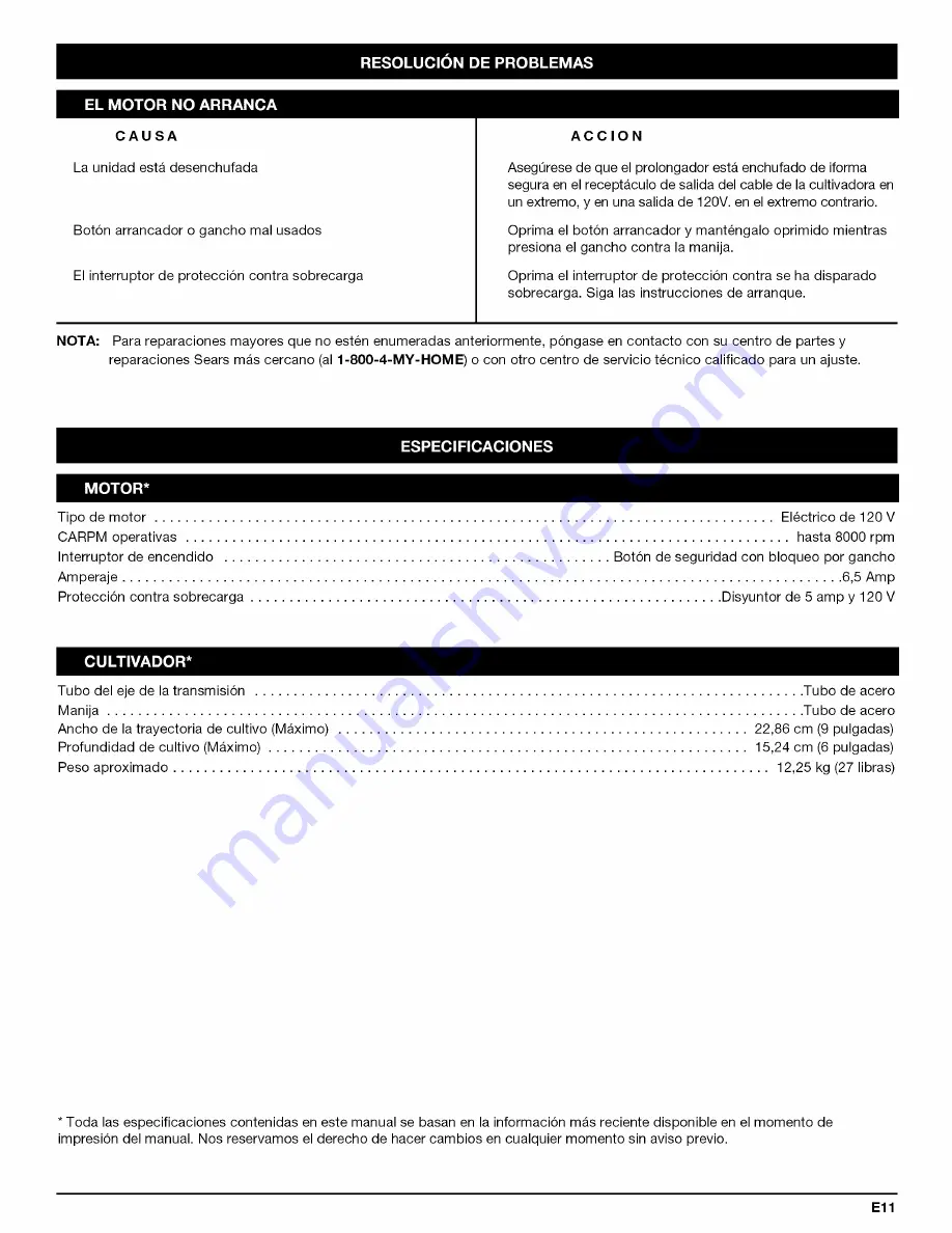 Craftsman 316.292630 Operator'S Manual Download Page 23