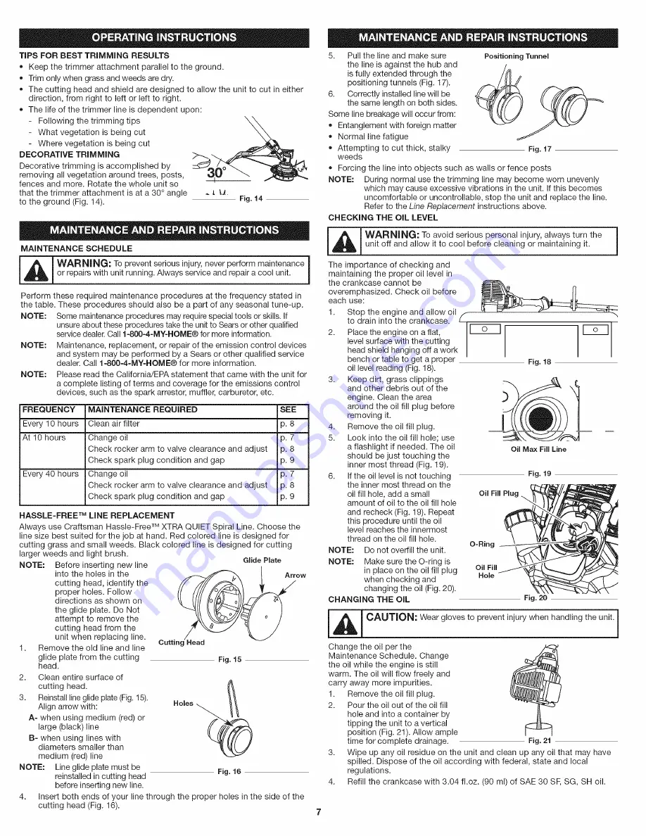 Craftsman 316.791961 Скачать руководство пользователя страница 7