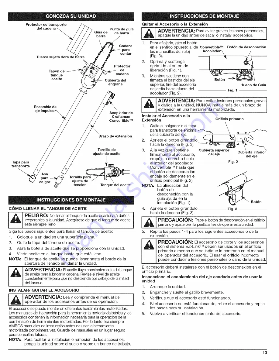 Craftsman 316.792460 Operator'S Manual Download Page 61