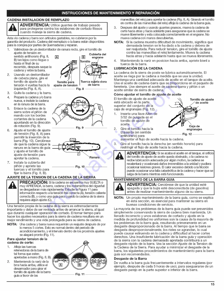 Craftsman 316.792460 Operator'S Manual Download Page 63