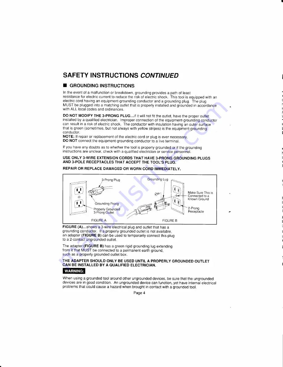 Craftsman 319.190630 Owner'S Manual Download Page 4