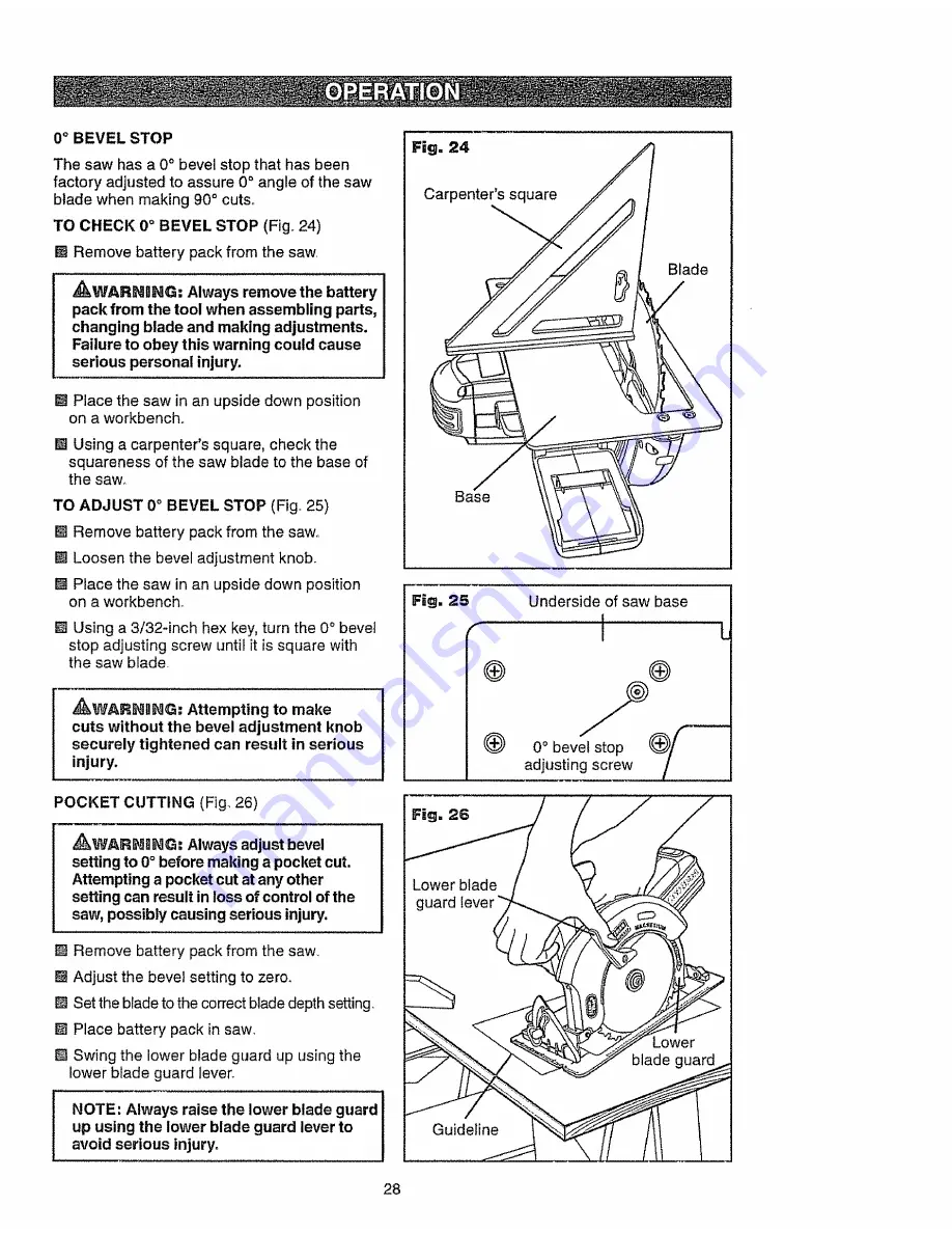 Craftsman 320.28102 Скачать руководство пользователя страница 28