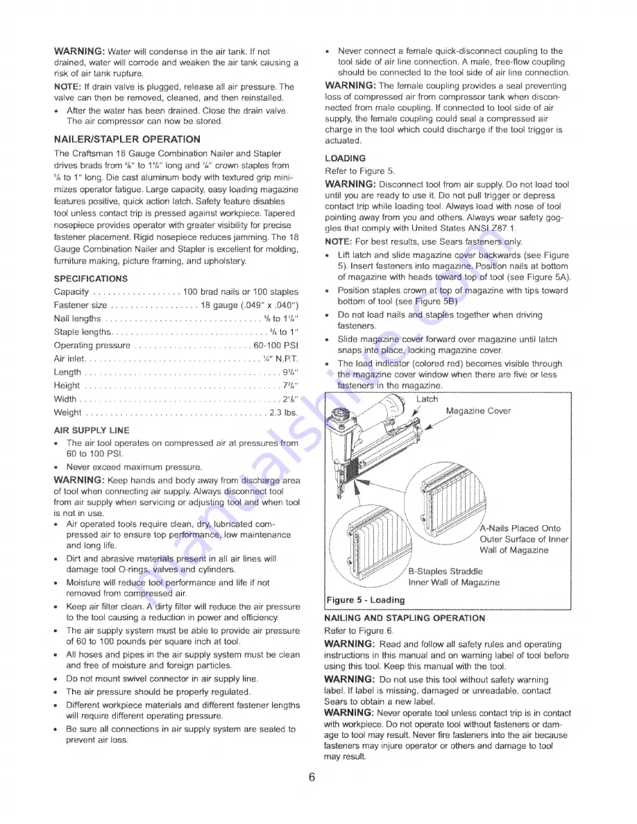 Craftsman 351.153000 Operator'S Manual Download Page 6