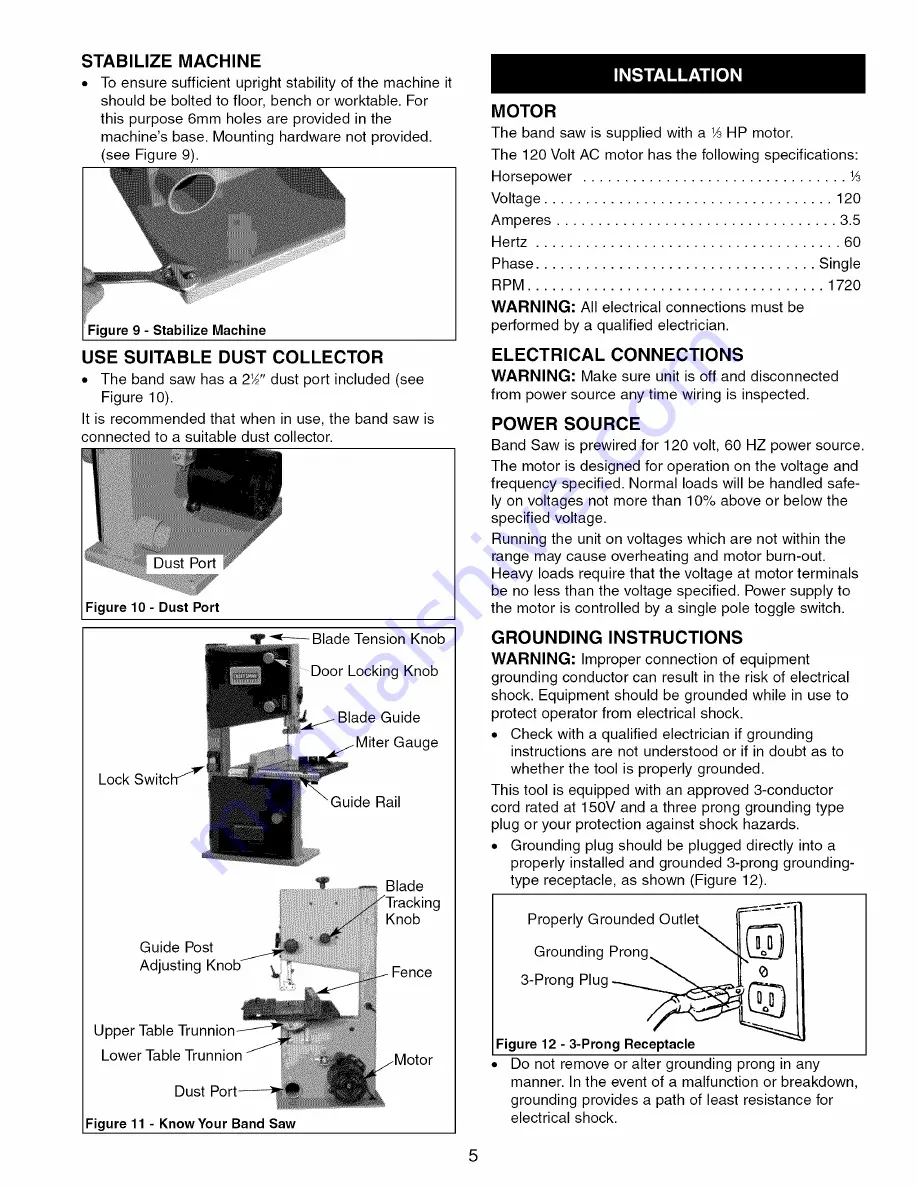 Craftsman 351.214000 Operator'S Manual Download Page 5