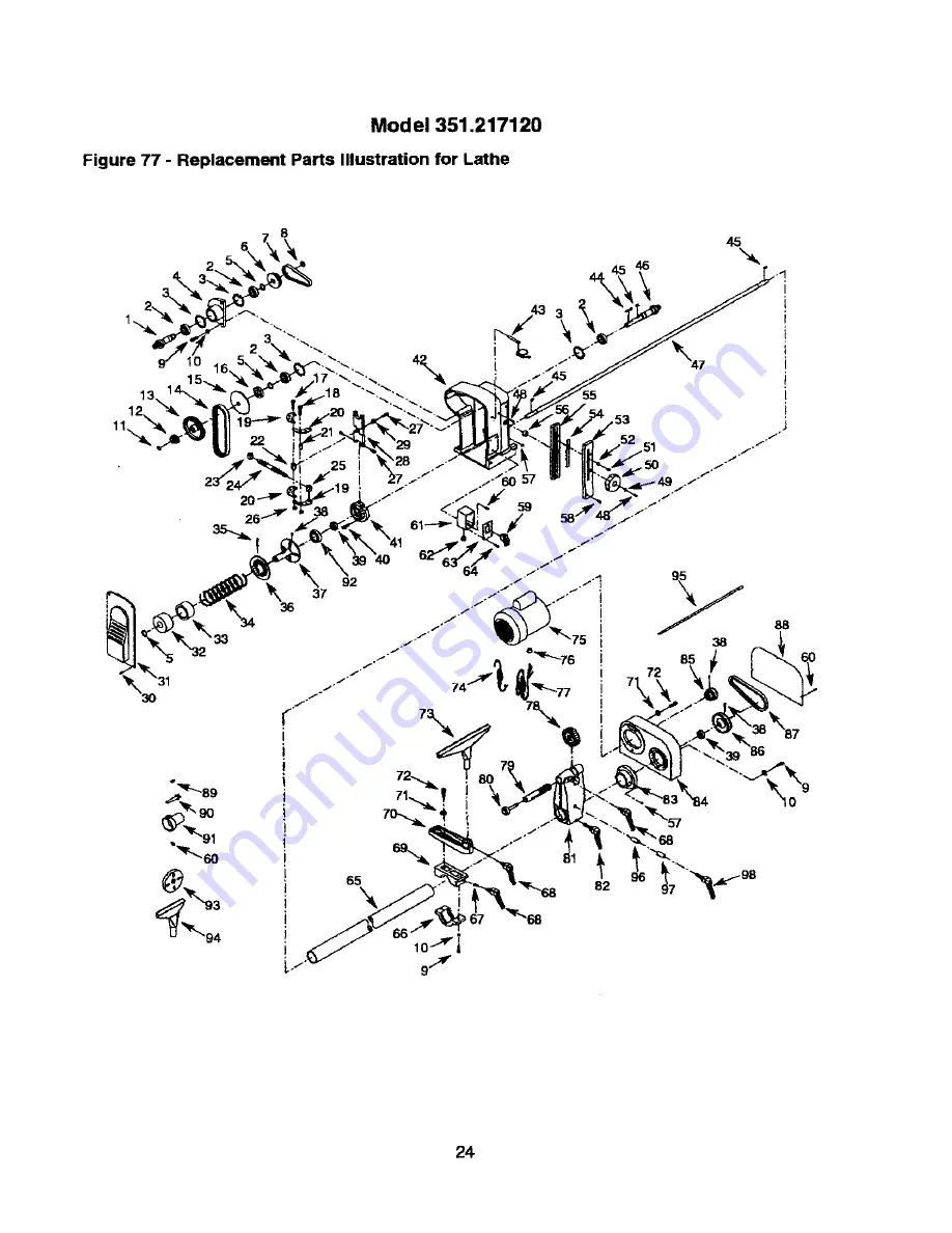 Craftsman 351.217120 Operator'S Manual Download Page 24