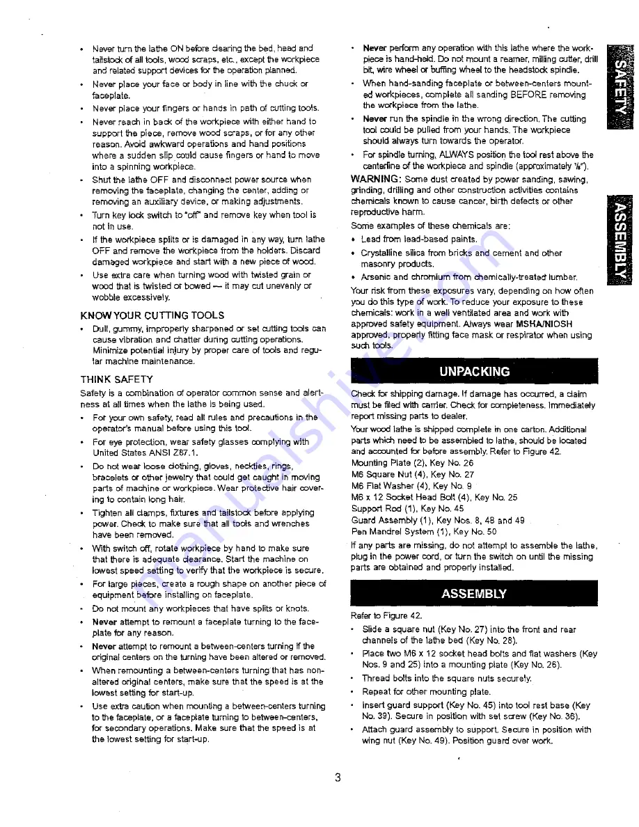 Craftsman 351.221060 Operator'S Manual Download Page 3