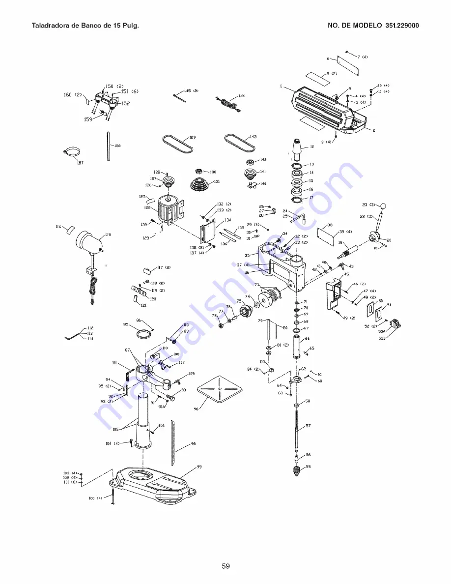 Craftsman 351.229000 Скачать руководство пользователя страница 59