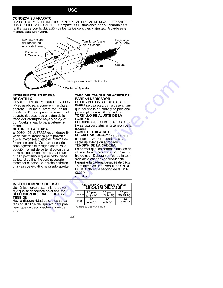 Craftsman 358.341150 Скачать руководство пользователя страница 22