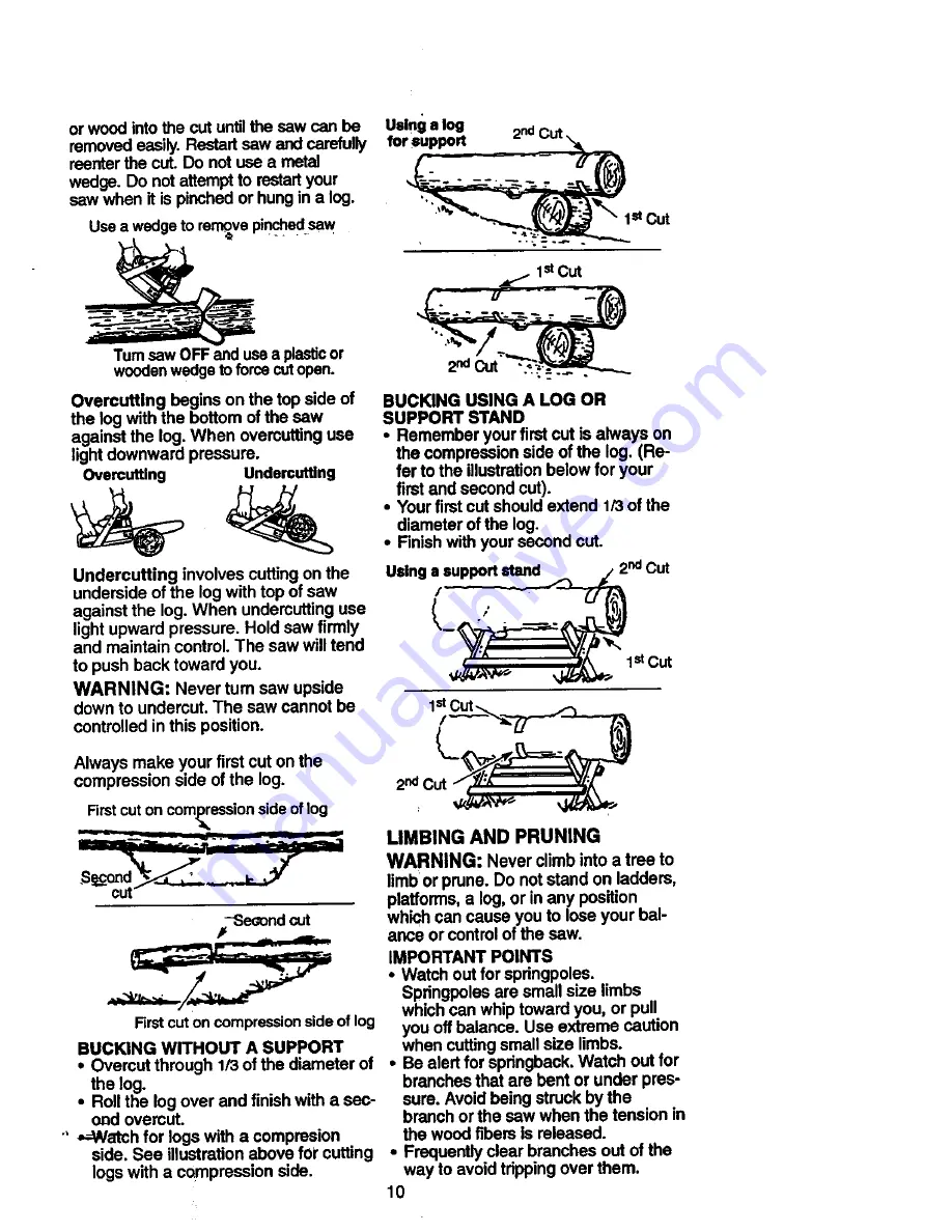 Craftsman 358.350180 Скачать руководство пользователя страница 10