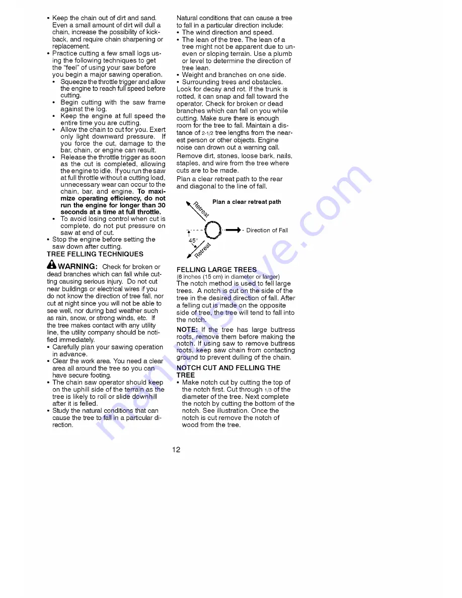 Craftsman 358.350980 Operator'S Manual Download Page 12