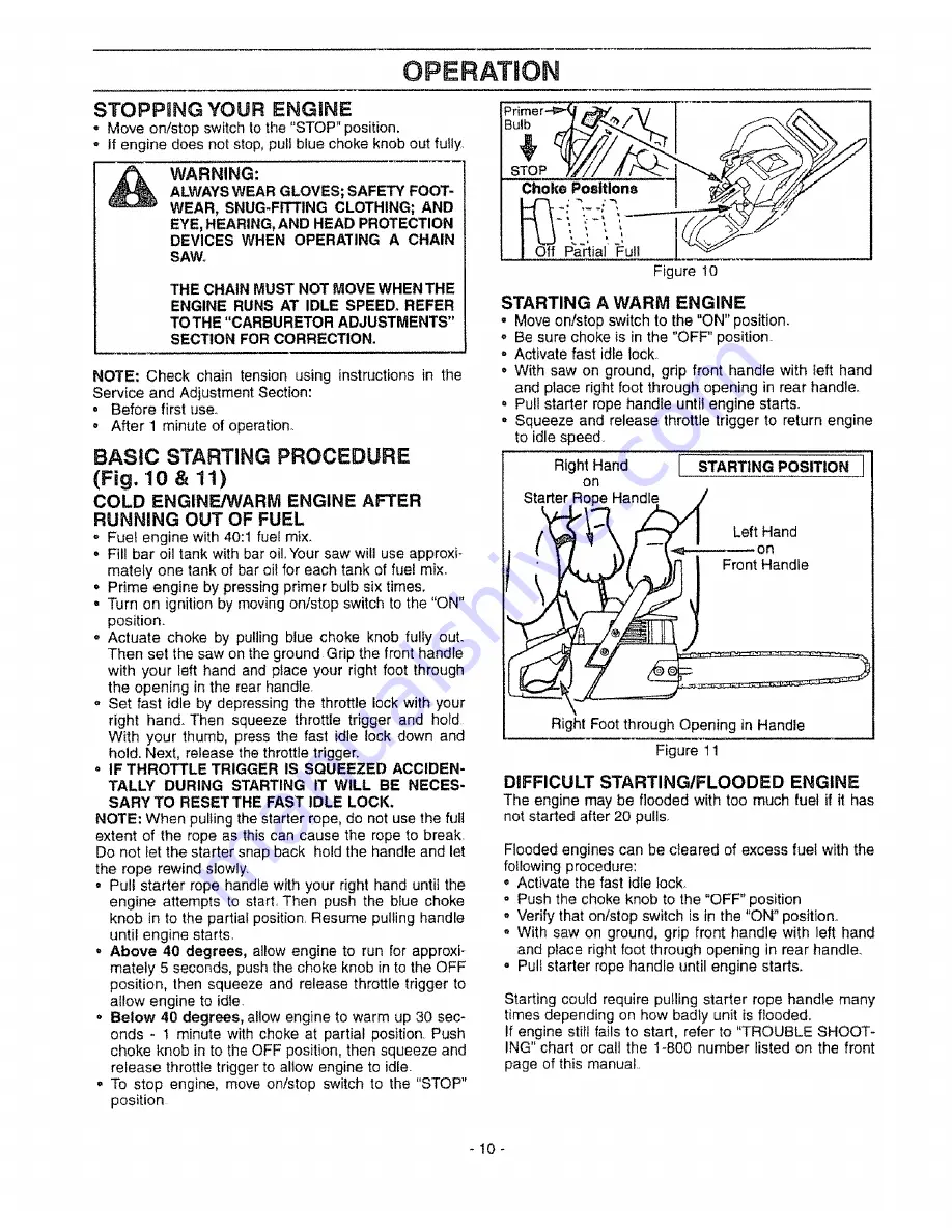 Craftsman 358.351060 Operator'S Manual Download Page 10