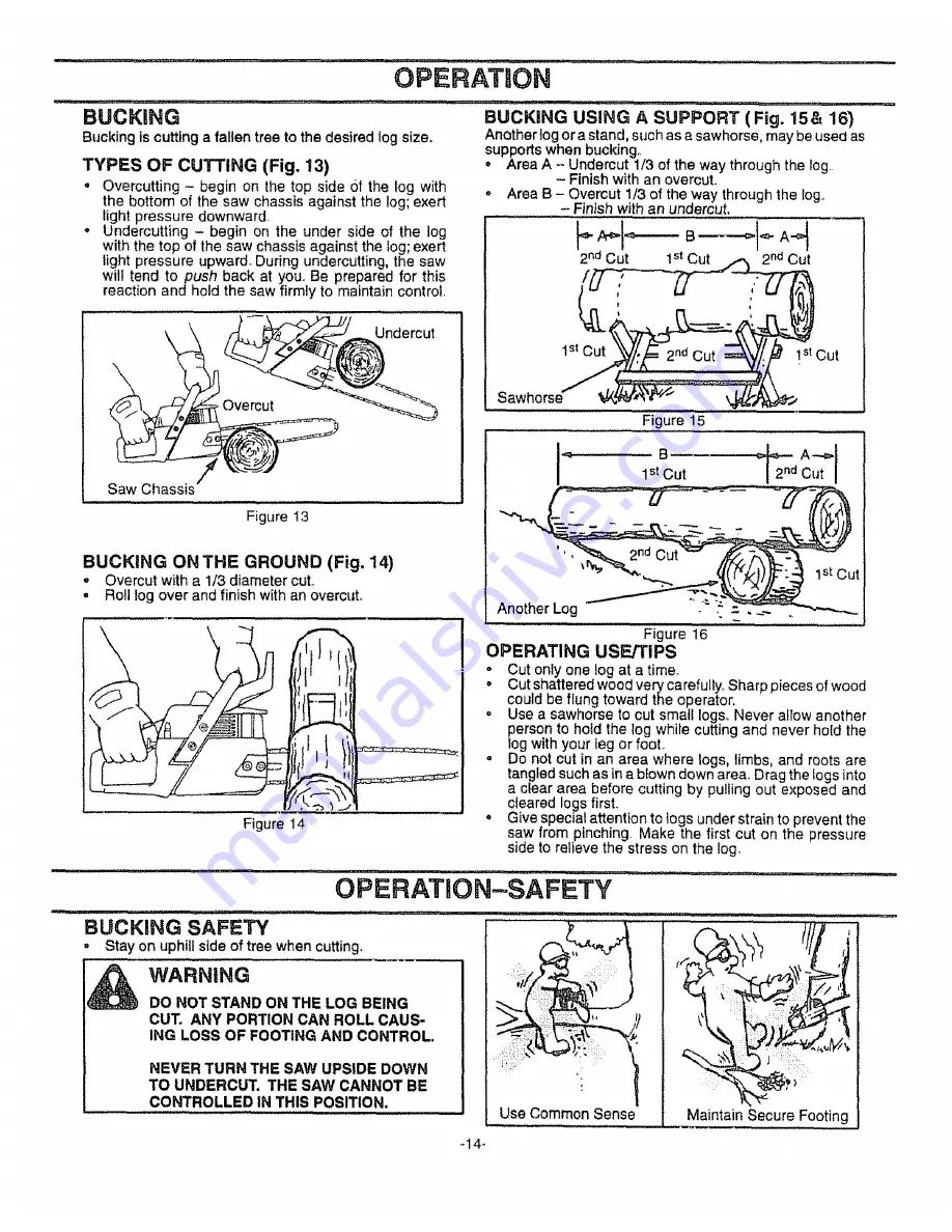 Craftsman 358.351060 Operator'S Manual Download Page 14