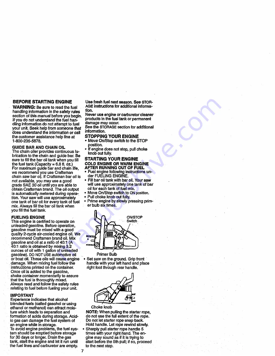 Craftsman 358.351162 Скачать руководство пользователя страница 5