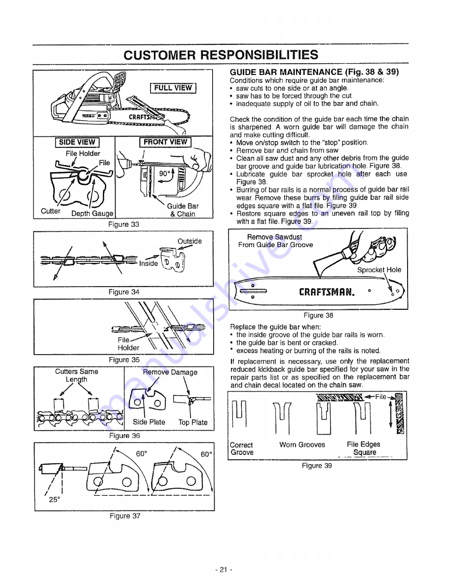 Craftsman 358.351191 Operator'S Manual Download Page 21