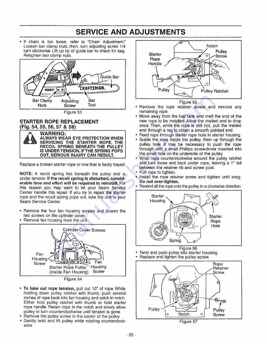 Craftsman 358.351191 Operator'S Manual Download Page 25