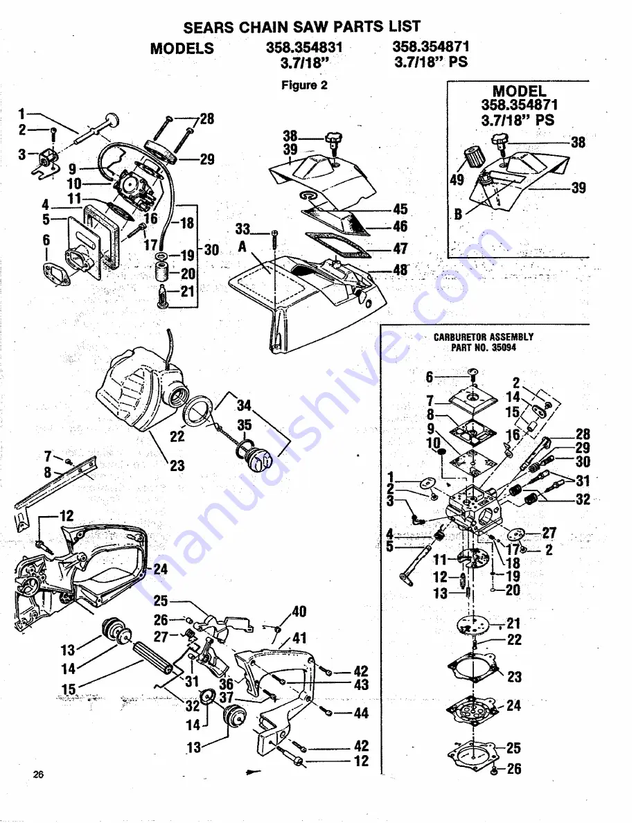 Craftsman 358.354831 Owner'S Manual Download Page 26