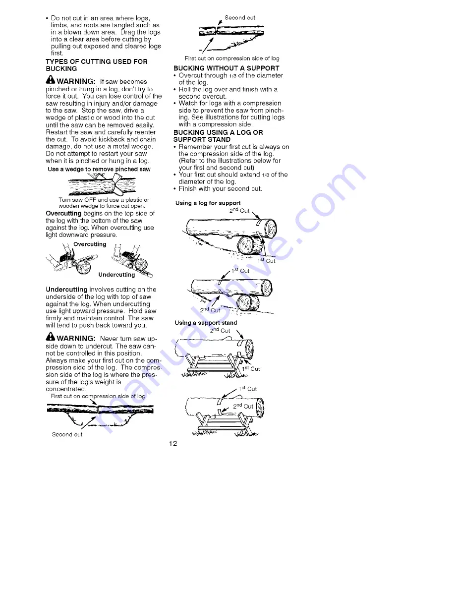 Craftsman 358.360690 Скачать руководство пользователя страница 12