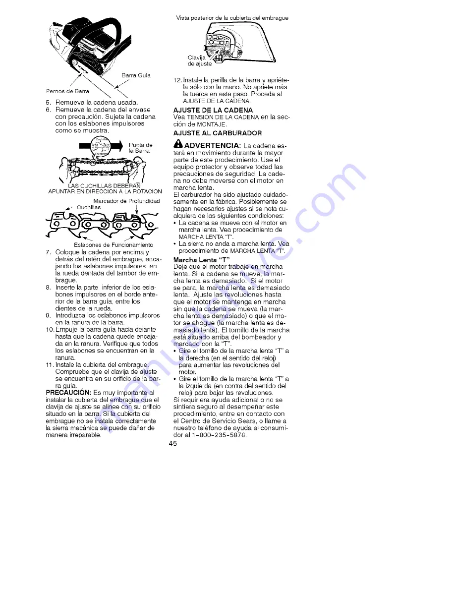 Craftsman 358.360690 Operator'S Manual Download Page 43