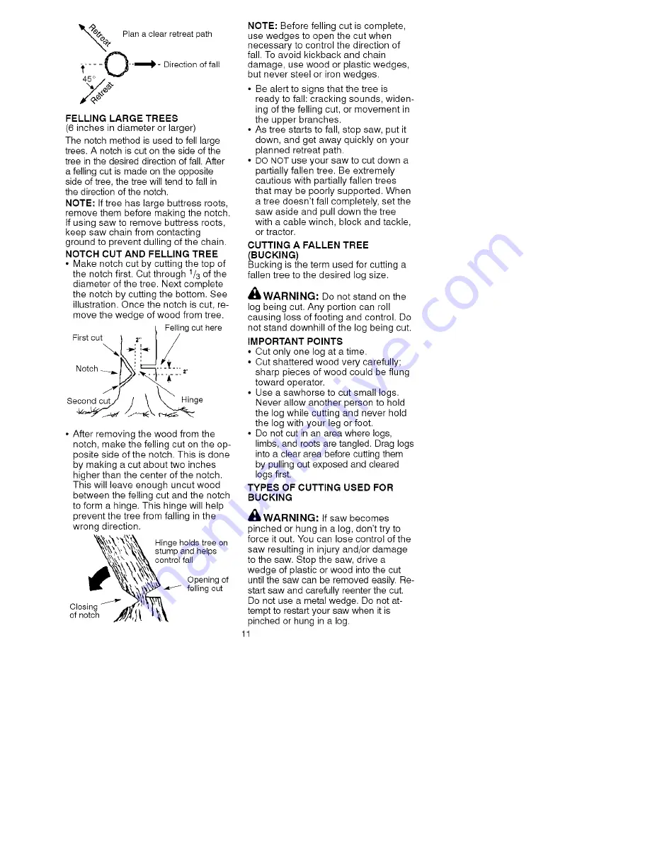 Craftsman 358.360831 Instruction Manual Download Page 11