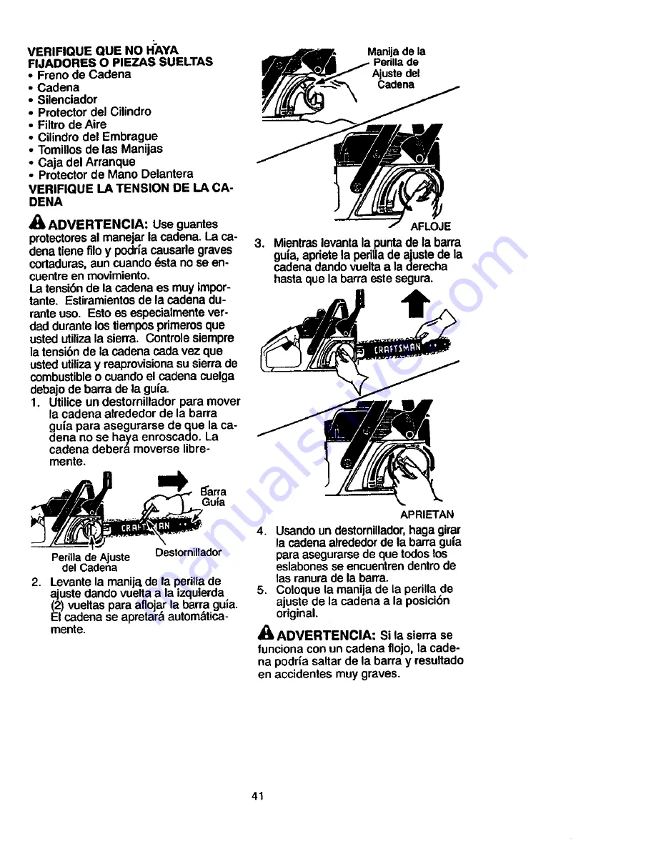 Craftsman 358.360850 Instruction Manual Download Page 41