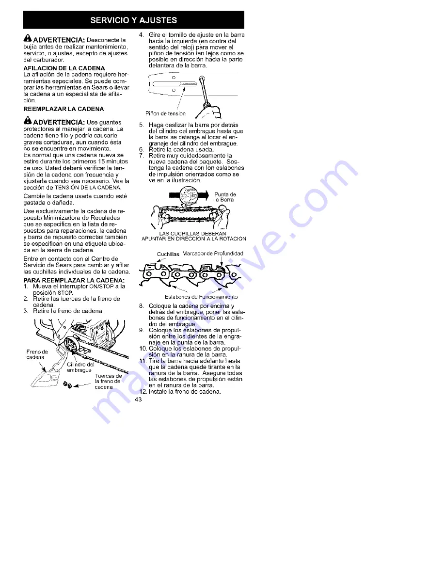 Craftsman 358.360881 Скачать руководство пользователя страница 41