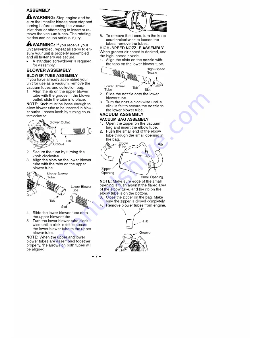 Craftsman 358.794600 Скачать руководство пользователя страница 7