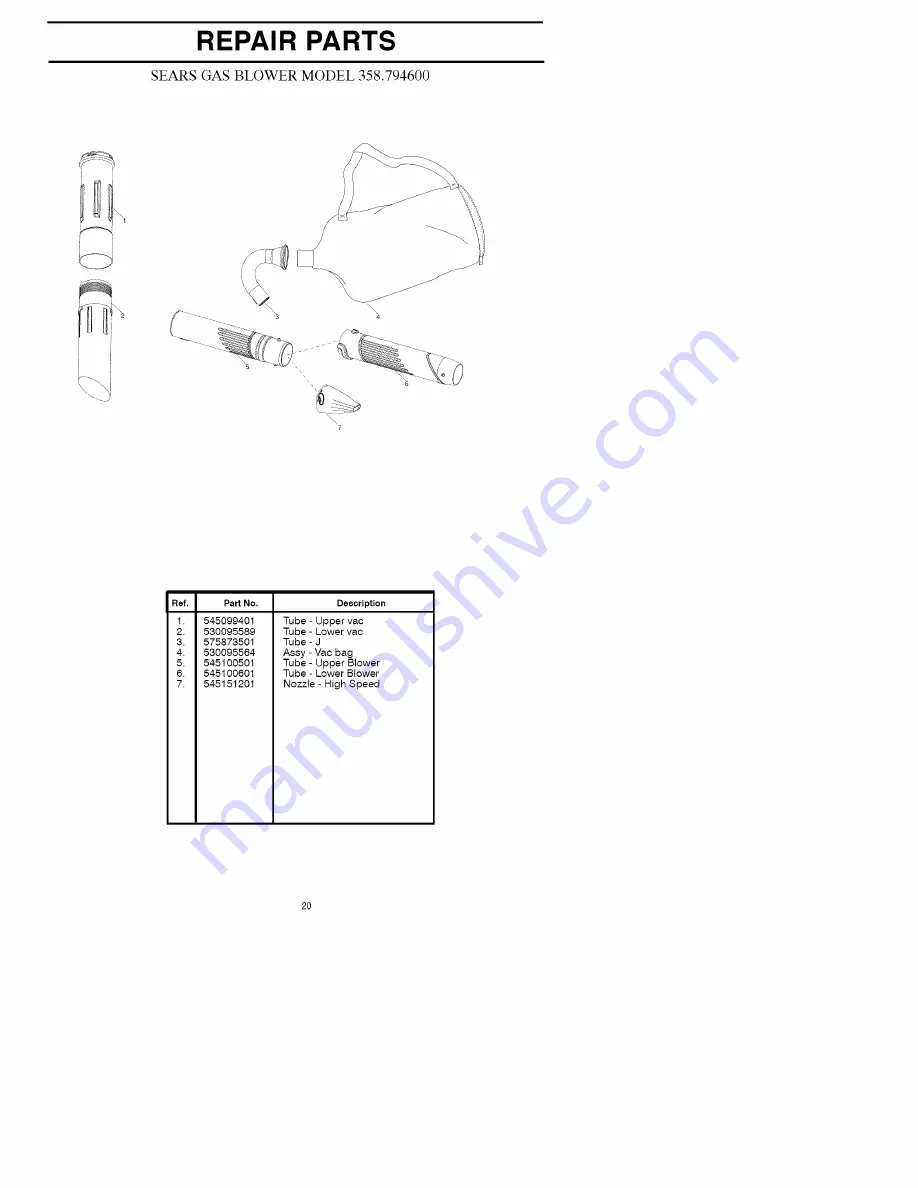 Craftsman 358.794600 Скачать руководство пользователя страница 20