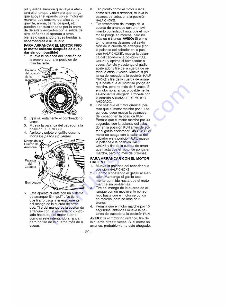 Craftsman 358.794600 Operator'S Manual Download Page 32