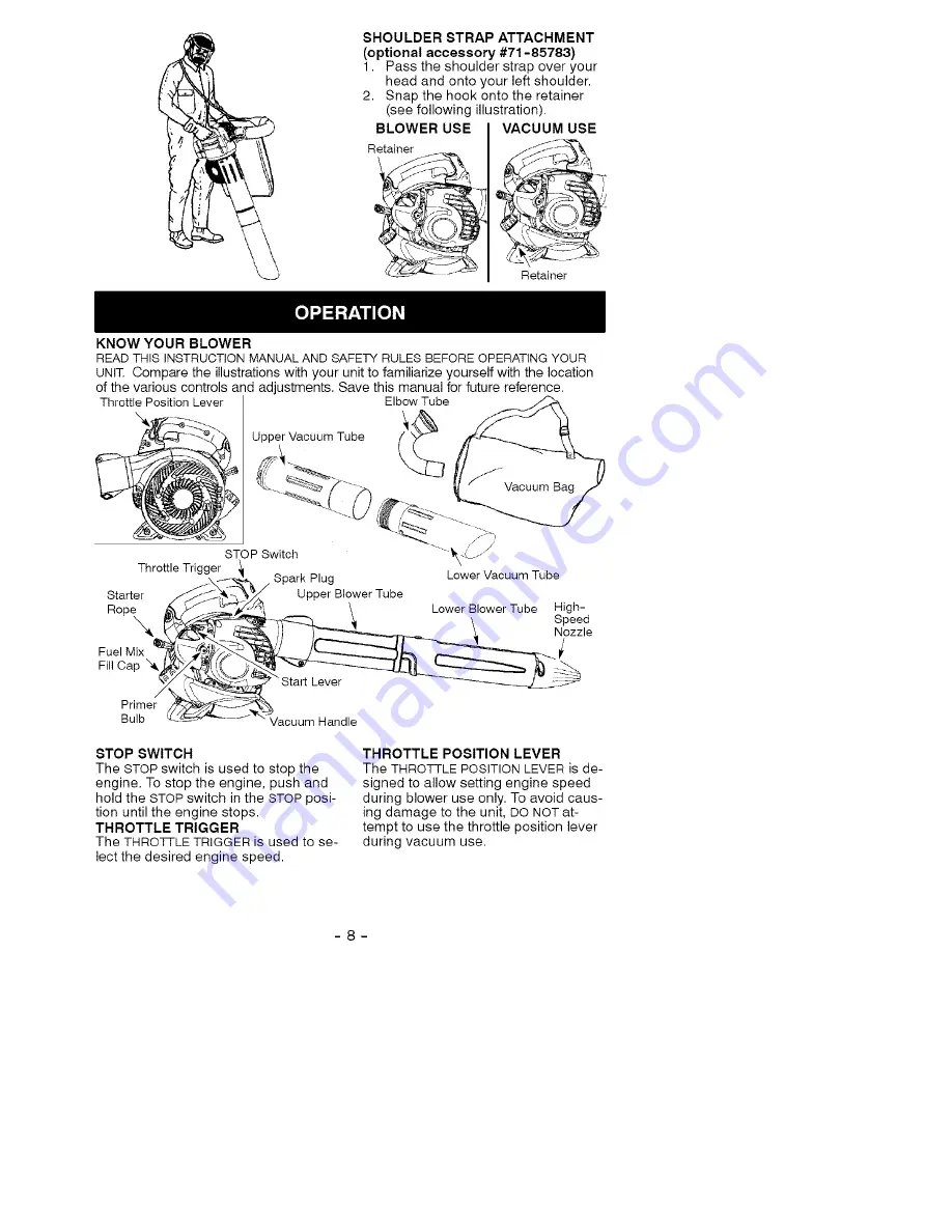 Craftsman 358.794761 Operator'S Manual Download Page 8