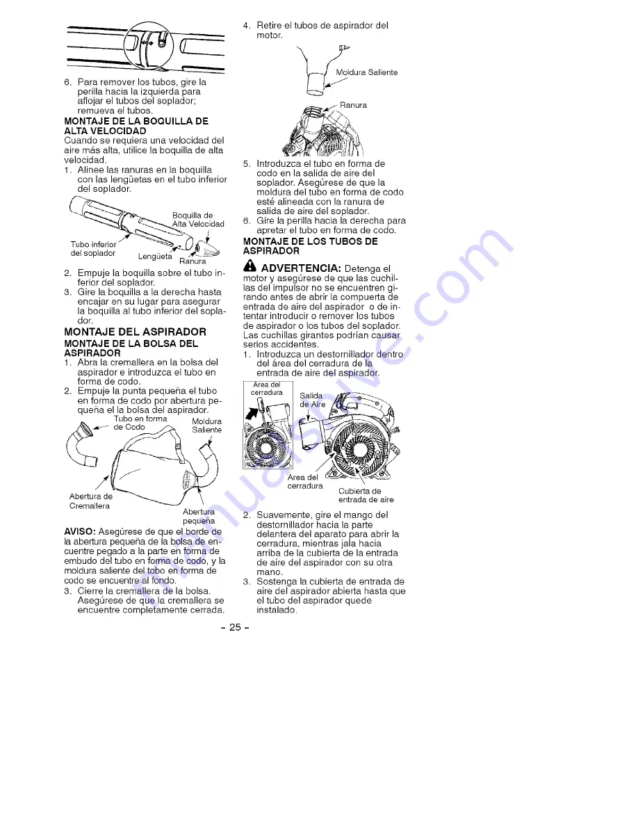 Craftsman 358.794771 Operator'S Manual Download Page 25