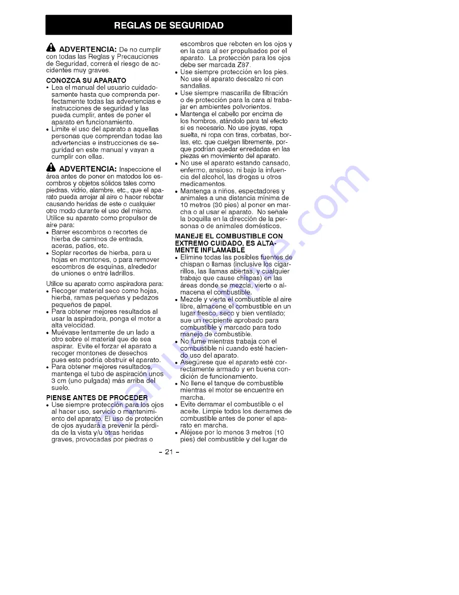 Craftsman 358.794944 Operator'S Manual Download Page 18