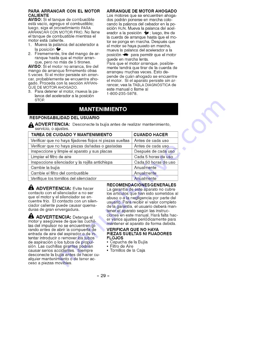 Craftsman 358.794944 Operator'S Manual Download Page 26