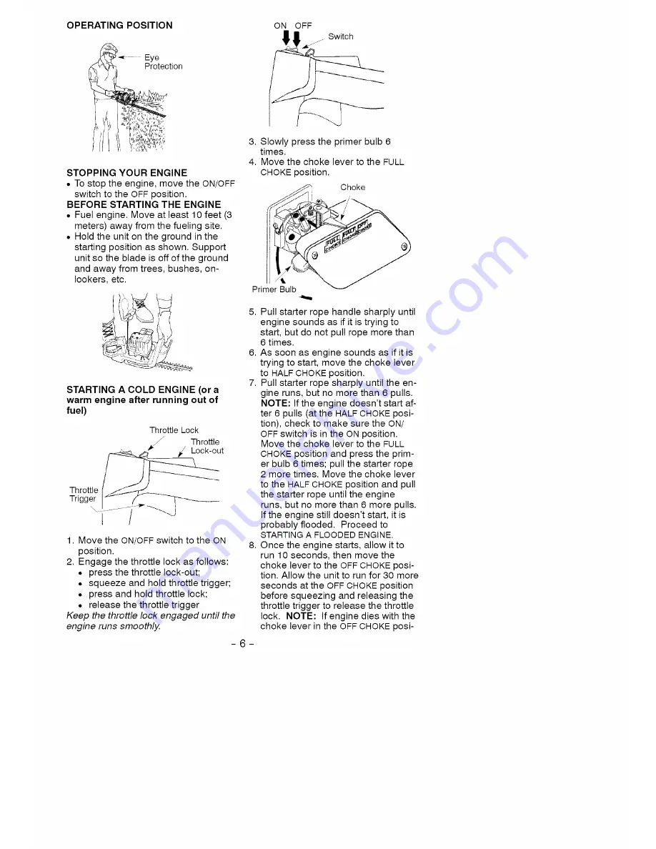 Craftsman 358.795700 Operator'S Manual Download Page 6