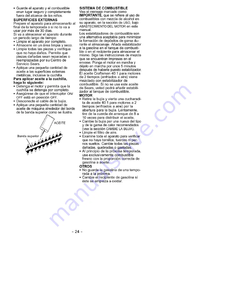 Craftsman 358.796360 Instruction Manual Download Page 22