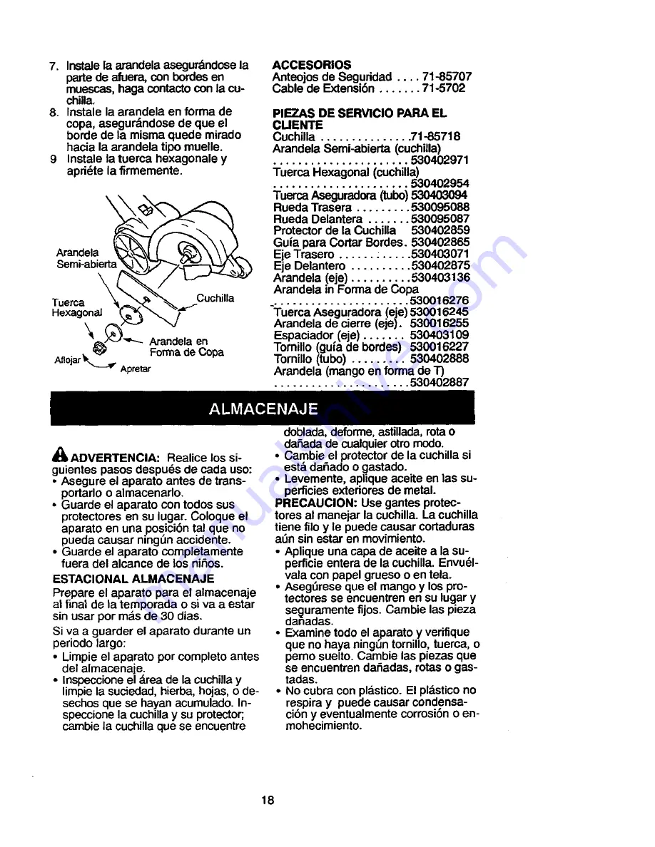 Craftsman 358.796501 Instruction Manual Download Page 18