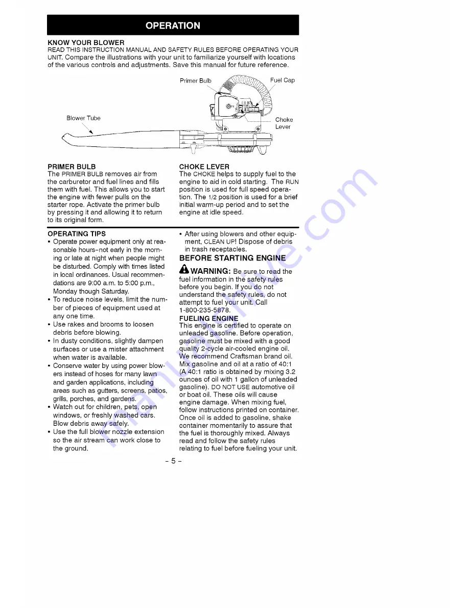 Craftsman 358.797203 Instruction Manual Download Page 5