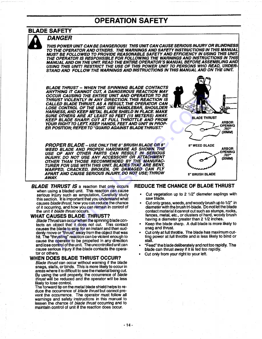 Craftsman 358.798470 Operator'S Manual Download Page 14