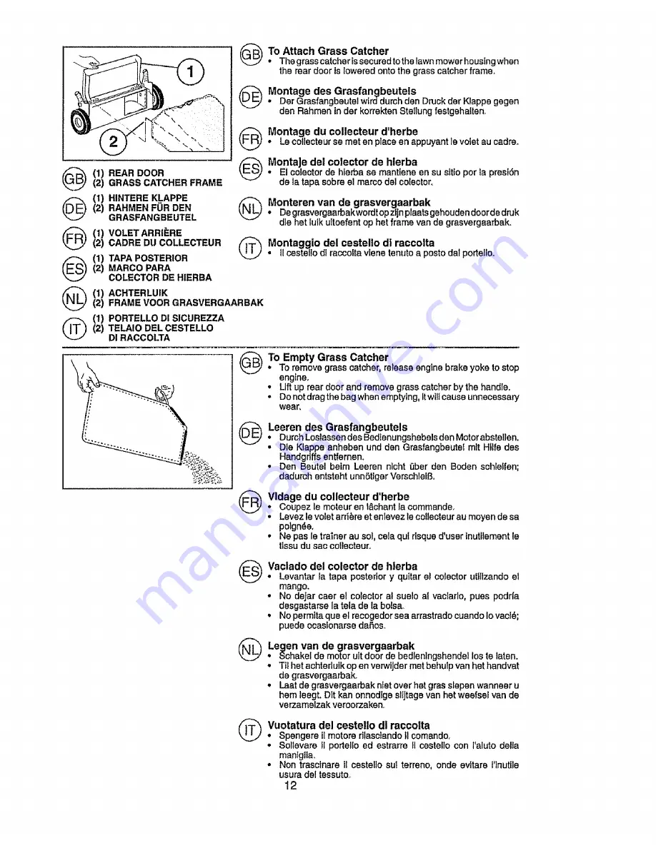 Craftsman 37123 Instruction Manual Download Page 12