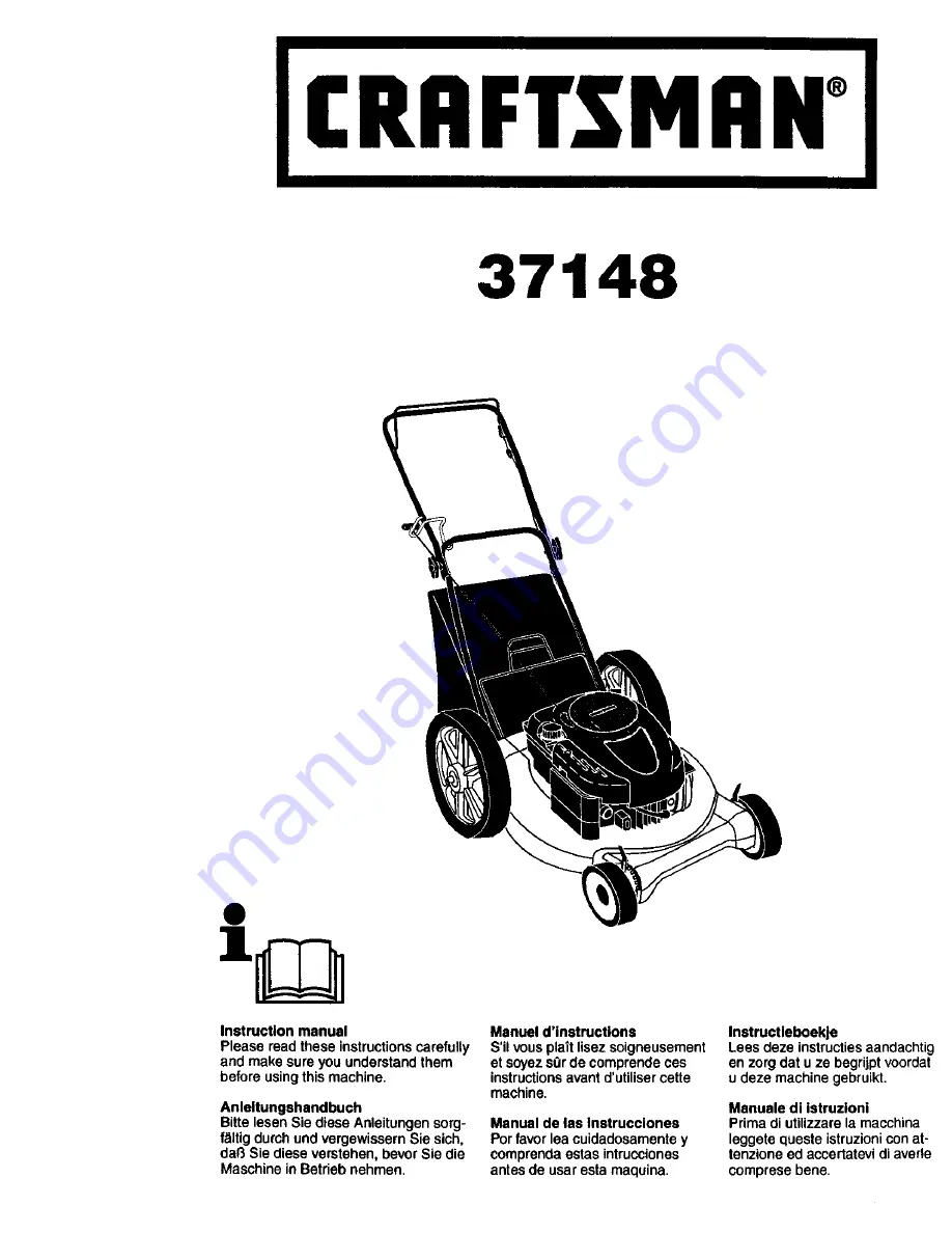 Craftsman 37148 Instruction Manual Download Page 1