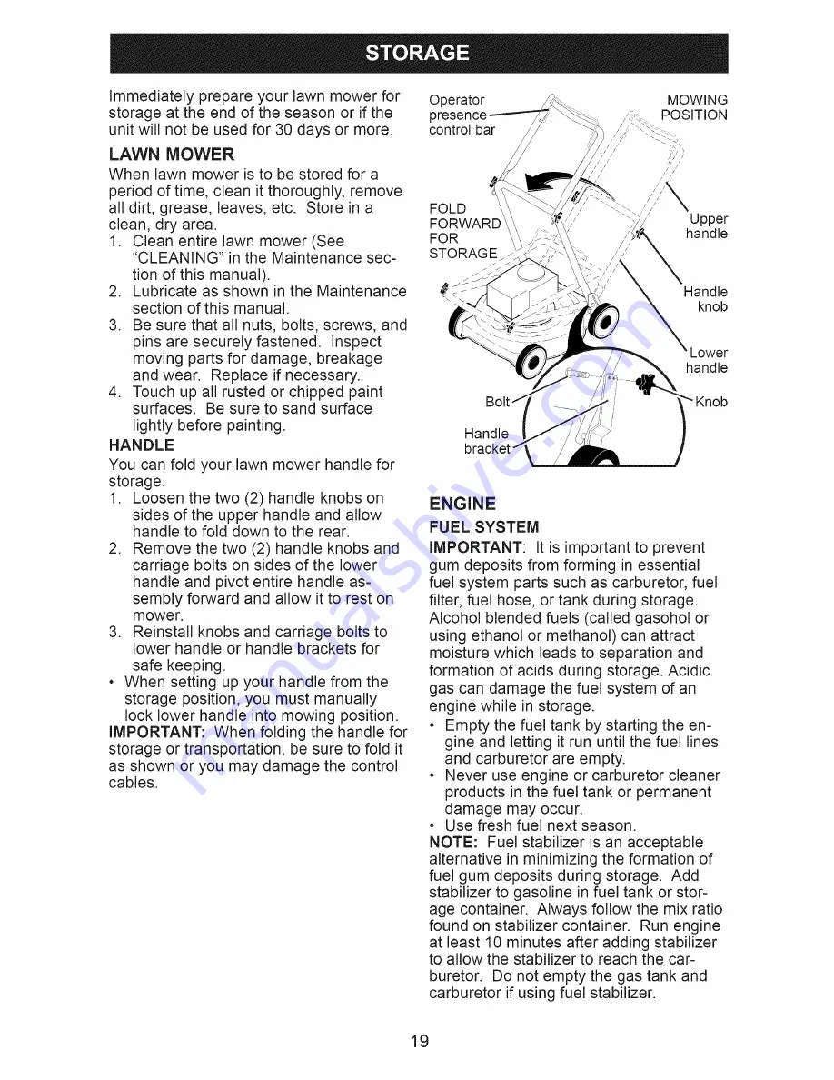 Craftsman 37411 Owner'S Manual Download Page 19