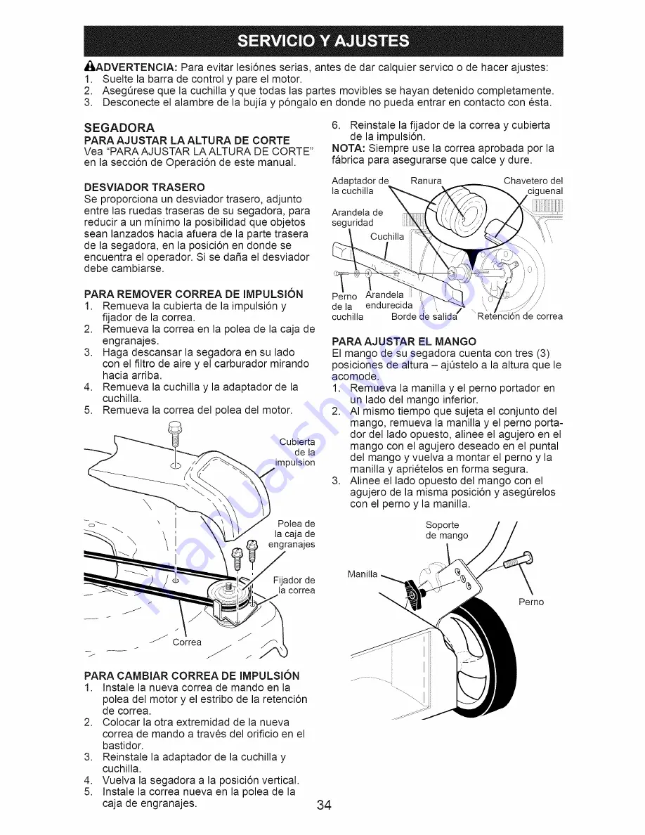 Craftsman 37415 Owner'S Manual Download Page 34