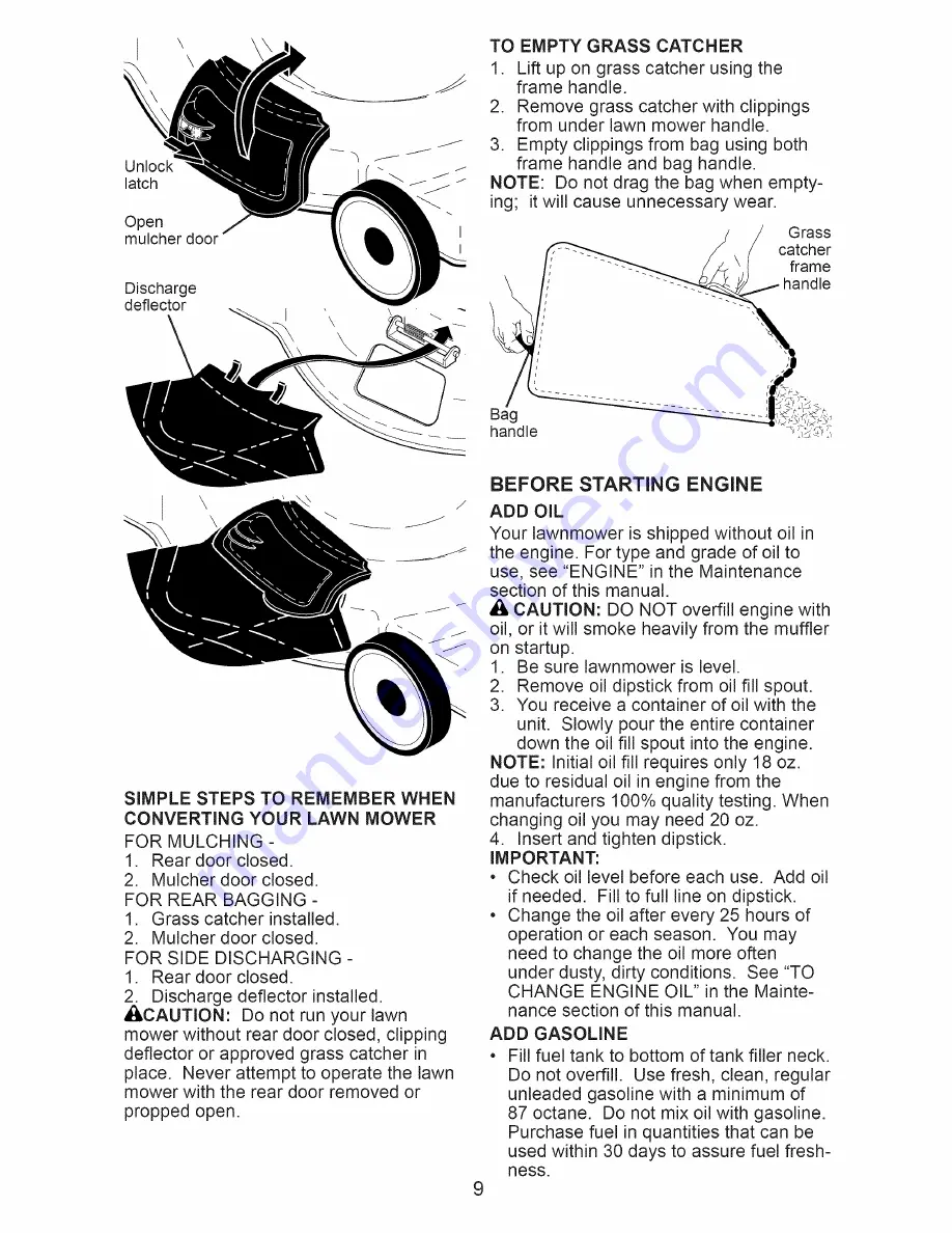 Craftsman 37416 Owner'S Manual Download Page 9