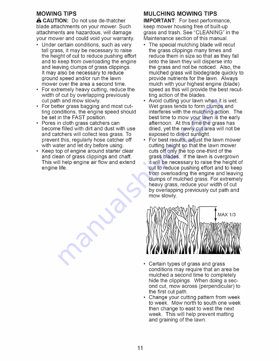 Craftsman 37416 Owner'S Manual Download Page 11