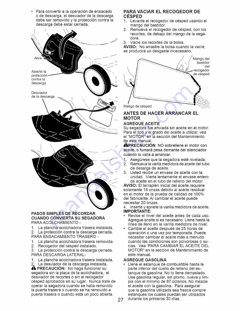 Craftsman 37416 Owner'S Manual Download Page 27