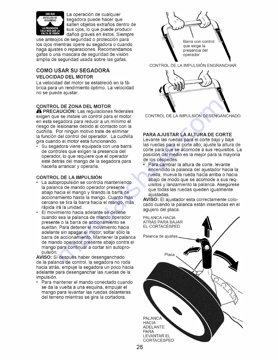 Craftsman 37640 Owner'S Manual Download Page 26