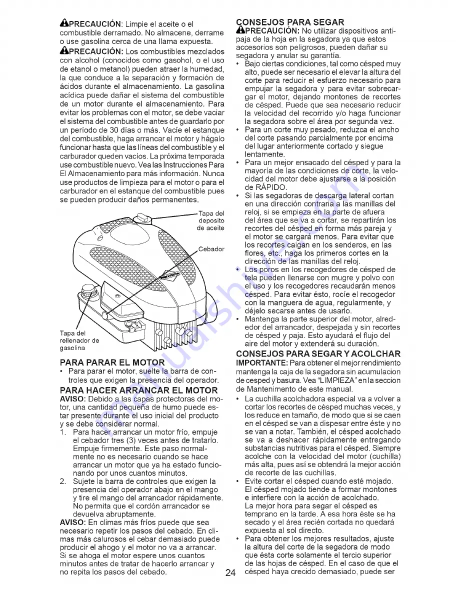 Craftsman 38514 Скачать руководство пользователя страница 24